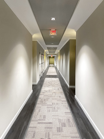 Corridor of residential apartments