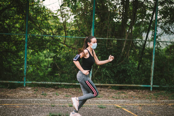 istock One young beautiful woman practicing sport 1227606036