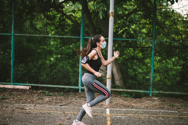 istock One young beautiful woman practicing sport 1227606162