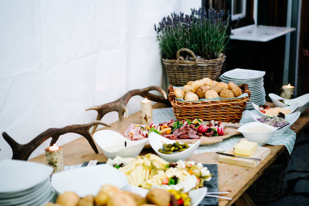 istock photo of an open buffet table in a house 1227611935