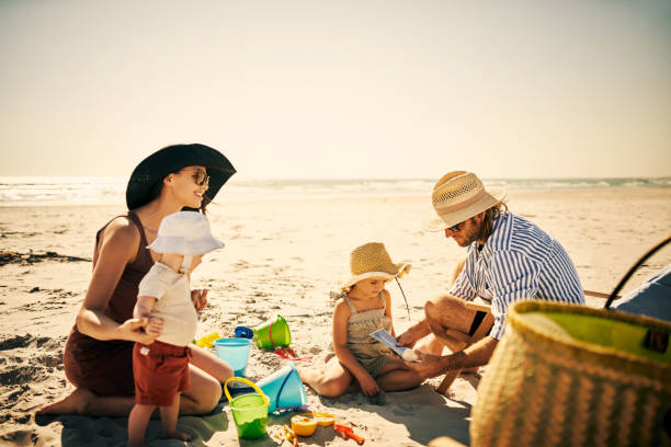 istock Beach and buckets = family fun 1227614860