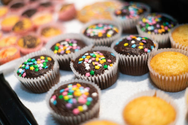 Close up of Mini Cupcakes
