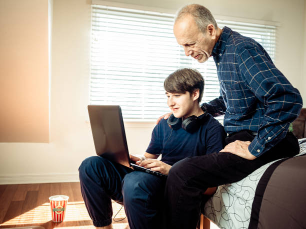 istock Screen time, Grandfather and Grandson 1227616614