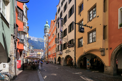 Innsbruck street in Austria