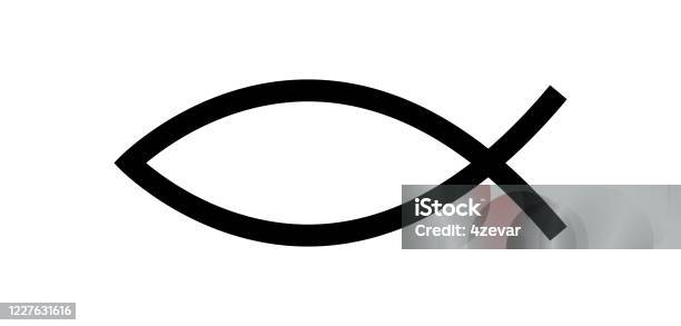 Jesus Fish Symbol Christian Symbol Stock Illustration - Download Image Now - Fish, Christianity, Jesus Christ