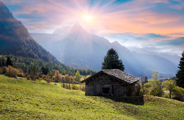 istock Sharp peaks of the autumn Alps 1227632323