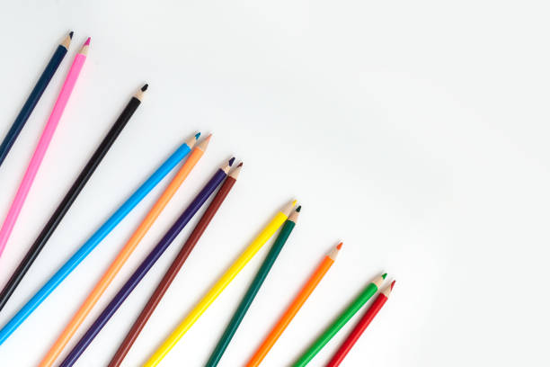 istock color pencils on isolated white background 1227632345