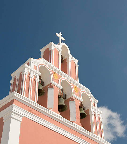 istock Pink Carillon in Santorini 122763426