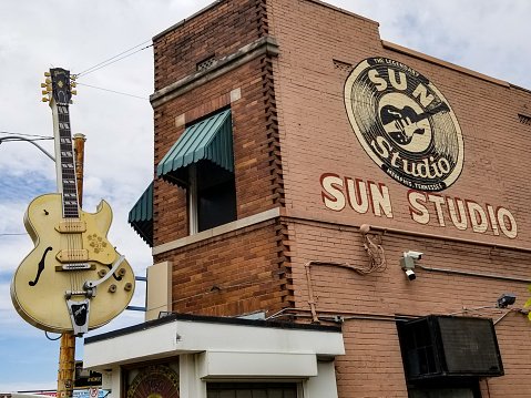 Exterior of the Sun Studio in Memphis, Tennessee