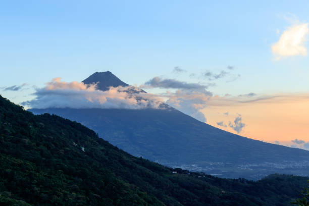 istock Volcano during sunset in antigua guatemala 1227638649