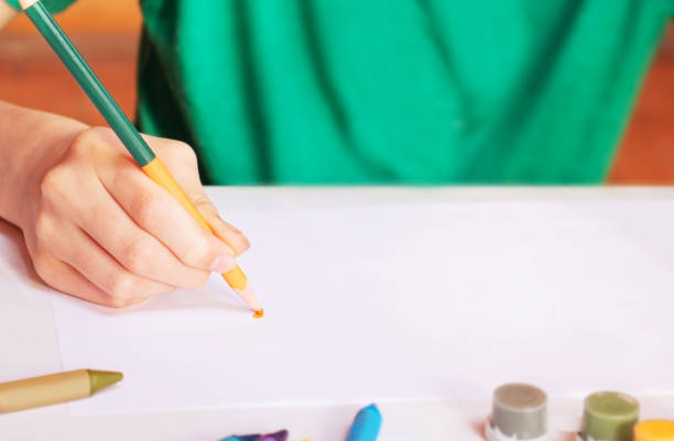 istock Teenager is drawing 1227643600
