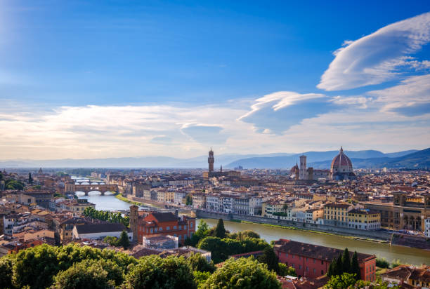 istock Panoramic view of Florence from Piazzale Michelangelo 1227648967