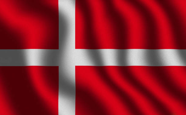 istock Image of the waving flag Denmark. 1227650773
