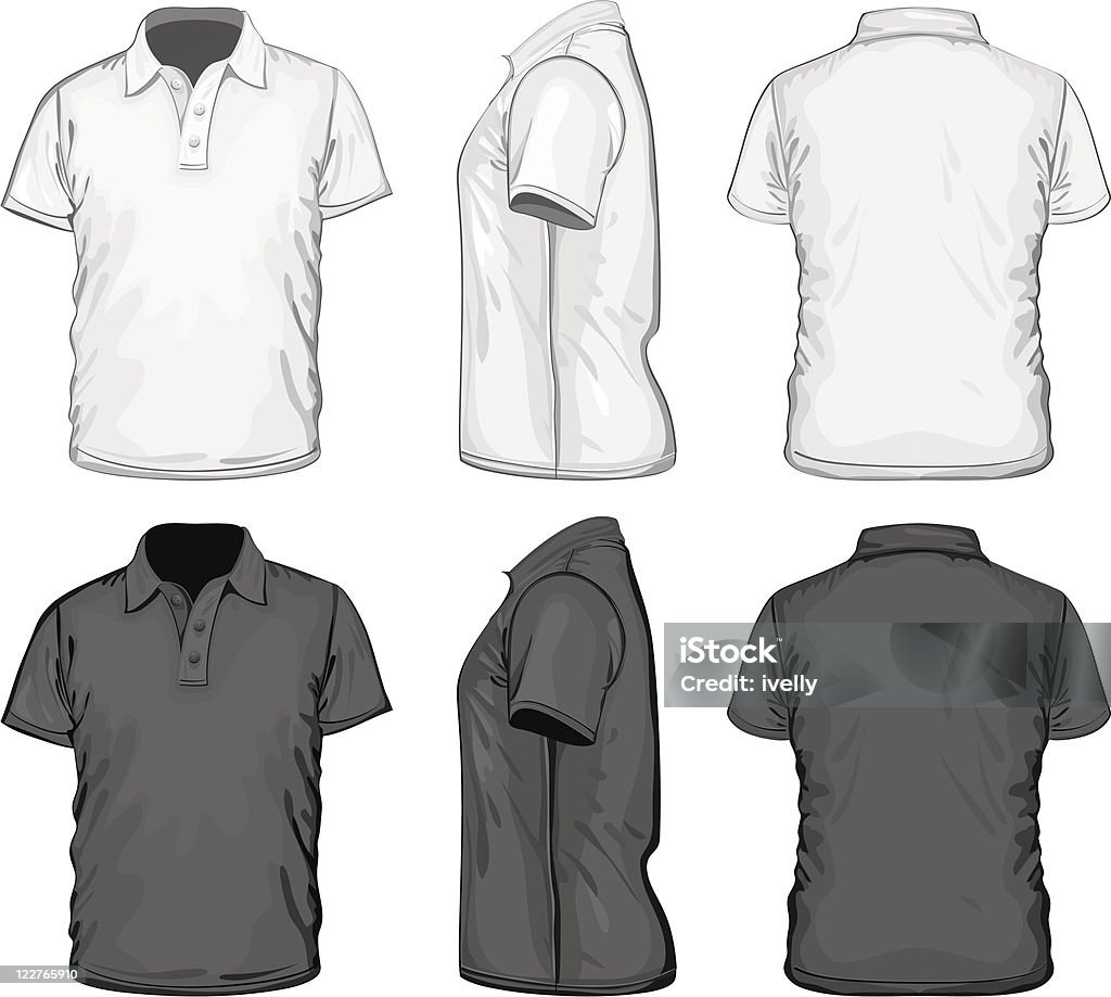 Hommes de polo-shirt de modèle de conception - clipart vectoriel de Polo - T-Shirt libre de droits