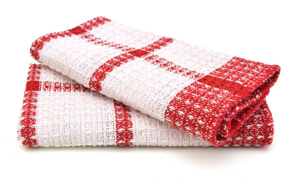 istock Two linen kitchen towels on a white background 1227788066