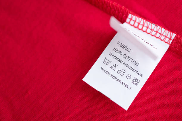 istock White laundry care washing instructions clothes label on red cotton shirt 1227808211