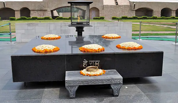 Photo of Rajghat Memorial to Mahatma Gandhi Delhi