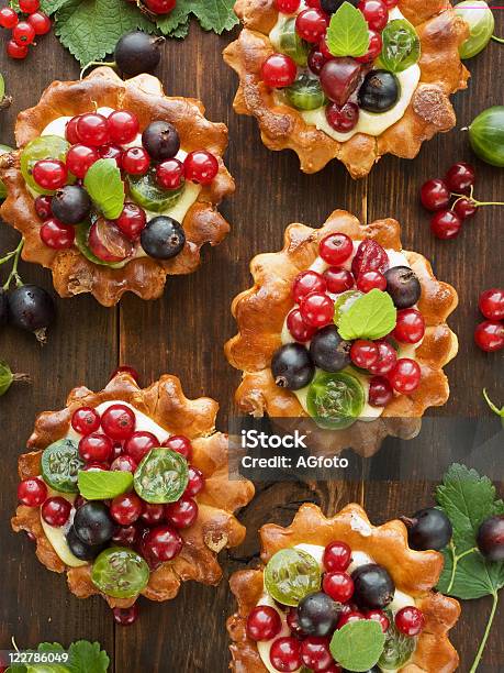 Tartlets Stock Photo - Download Image Now - Baked, Berry Fruit, Black Currant