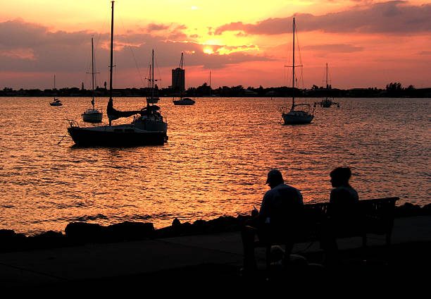 Sarasota Sunset stock photo