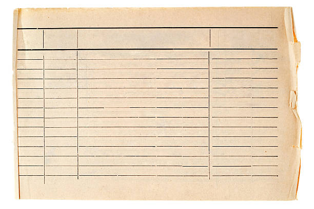 istock Vintage grungy lined paper 122805539