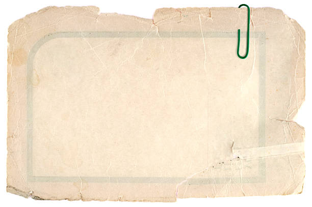 istock Old grungy cardboard isolated on white 122808040