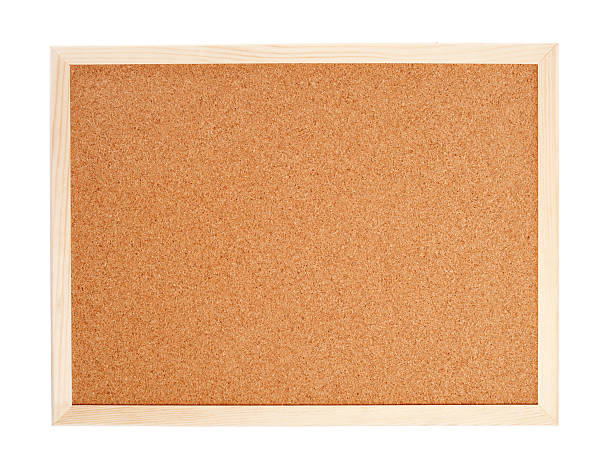 istock Blank corkboard with a wooden frame isolated on white 122814622