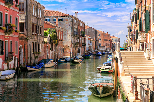 Cute Sea canal in venezia italy