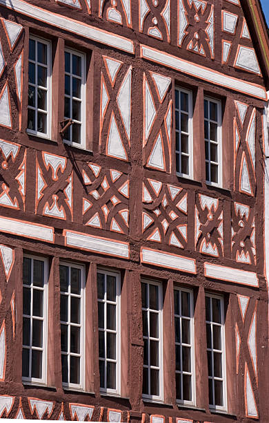 istock Front facade of a half-timbered house 122831945