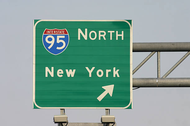 der interstate 95/new york - interstate 95 stock-fotos und bilder