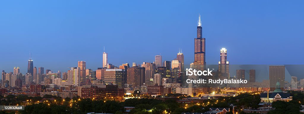 Chicago skyline panorama. - Foto stock royalty-free di Albergo