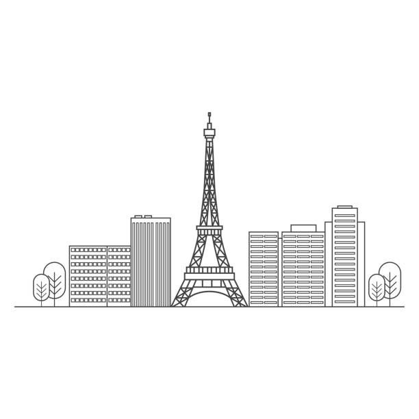 istock Outline of a city skyline 1228435033