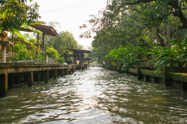 istock Floating market  in Thailand. 1228576376