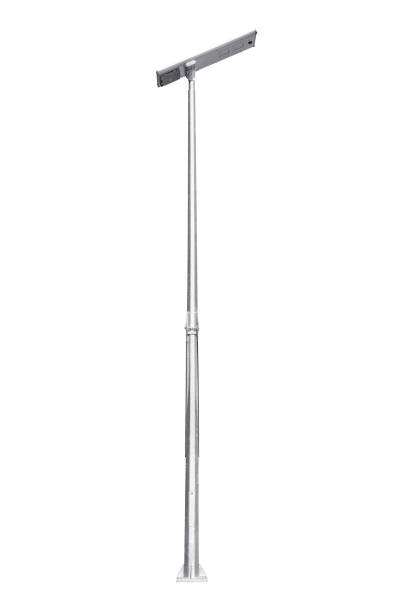 istock Street light pole isolated on a white background 1228591547
