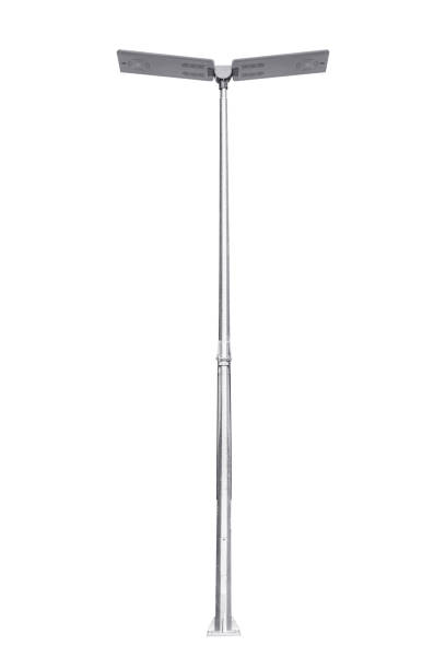 istock Street light pole isolated on a white background 1228591987