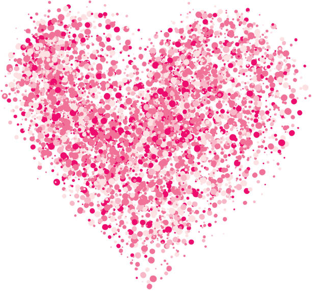 ilustrações, clipart, desenhos animados e ícones de coração de spray - blob heart shape romance love