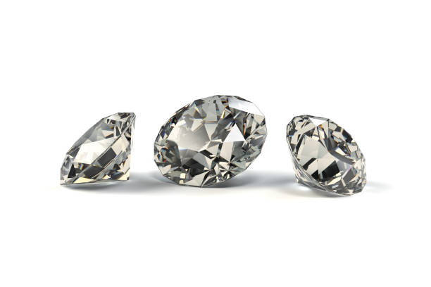 istock Diamonds, Jewelry, Gemstones, Isolated on White Background 1228728142