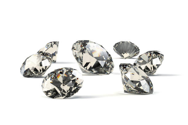 istock Diamonds, Jewelry, Gemstones, Isolated on White Background 1228728143
