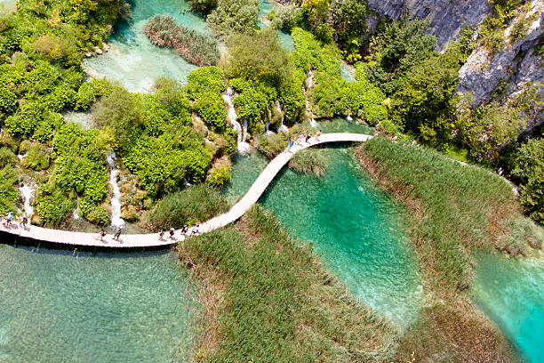 istock Aerial view, Plitvicka lake - Croatia 122876224
