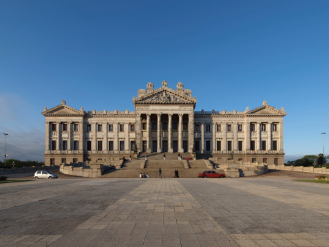 Montevideo, Uruguay, Parliament Building - Palacio Legislativo, a large historic landmark in the center of the city