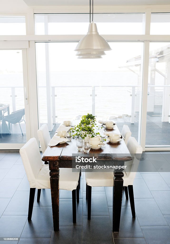 Dining room Dining room table with chairs. Chair Stock Photo