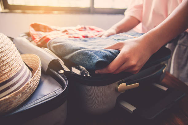istock Tourists are packing luggage for travel. 1228896596
