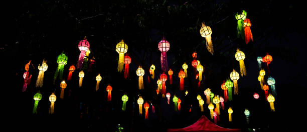 istock Lanterns for both Thai and Chinese happiness festivals 1228898921