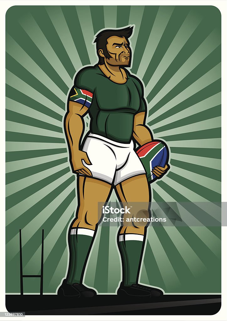 ラグビー選手南アフリカ - スポーツ ラグビーのロイヤリティフリーベクトルアート