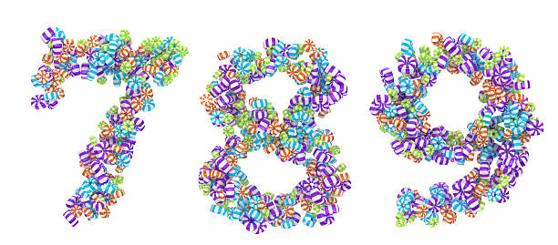 istock Sweet candy font 7 8 9 numerals 122898573