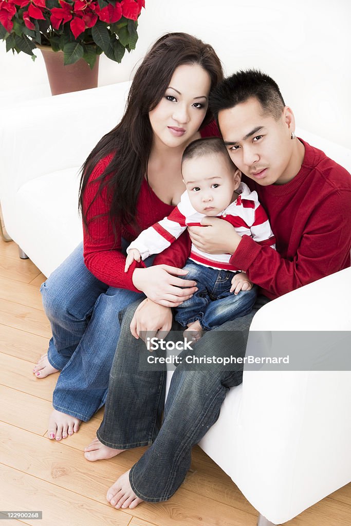 Retrato de familia de Navidad - Foto de stock de 12-17 meses libre de derechos