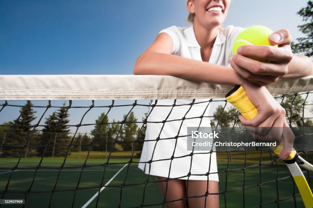 Young female tennis player  20-24 Years Stock Photo