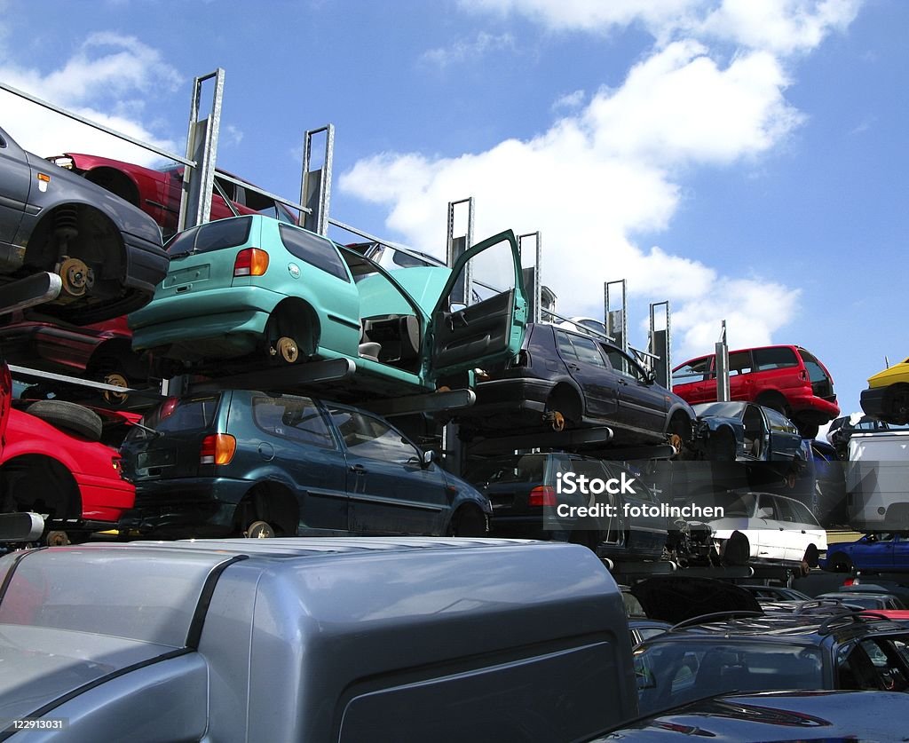 Auto-recycling - Lizenzfrei Abfallwirtschaft Stock-Foto