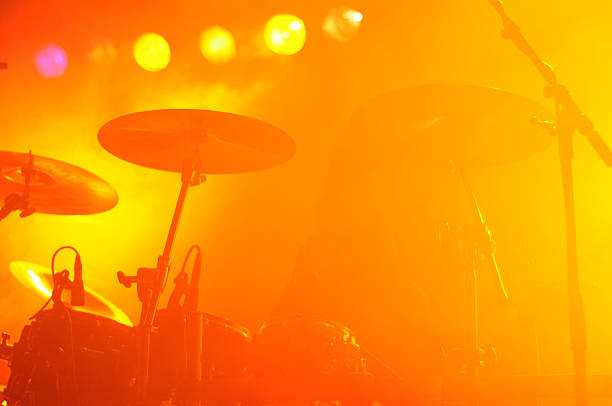 istock drumkit Equipment on Club Concert 122913927