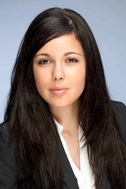 Confident Businesswoman close up stock photo