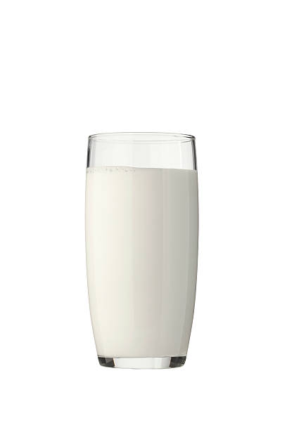 Glass of milk stock photo